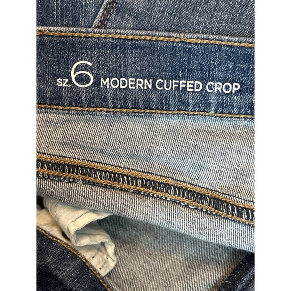 LOFT Outlet Womens Modern Crop Jeans Size 6 Mid-Rise Medium Wash - Picture 5 of 5